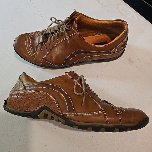 Other - Hippopotamus Mens Casual Brown Two Tone Dress Shoes Size 10 Leather‎ MI Italy